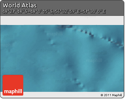 Satellite 3D Map of the Area around 48° 14' 2" S, 57° 1' 29" E