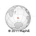 Outline Map of the Area around 48° 14' 2" S, 60° 25' 29" E, rectangular outline