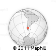 Outline Map of the Area around 48° 14' 2" S, 70° 28' 29" W, rectangular outline