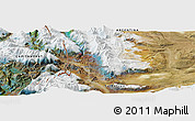 Satellite Panoramic Map of the area around 48° 14' 2" S, 72° 10' 30" W