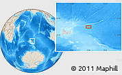 Shaded Relief Location Map of the area around 48° 14' 2" S, 74° 1' 30" E