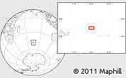 Blank Location Map of the area around 48° 14' 2" S, 74° 52' 30" E