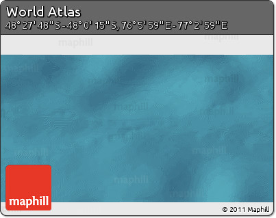 Satellite 3D Map of the Area around 48° 14' 2" S, 76° 34' 29" E