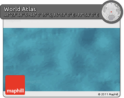 Satellite 3D Map of the Area around 48° 14' 2" S, 77° 25' 30" E