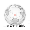 Outline Map of the Area around 48° 14' 2" S, 77° 25' 30" E, rectangular outline