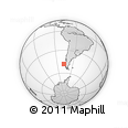 Outline Map of the Area around 48° 14' 2" S, 77° 16' 30" W, rectangular outline