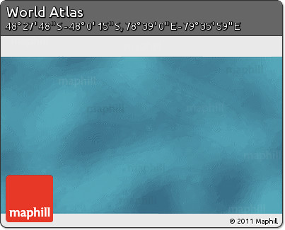 Satellite 3D Map of the Area around 48° 14' 2" S, 79° 7' 30" E