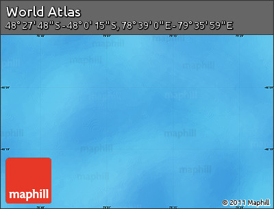 Physical Map of the Area around 48° 14' 2" S, 79° 7' 30" E