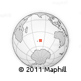 Outline Map of the Area around 48° 14' 2" S, 79° 7' 30" E, rectangular outline