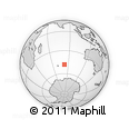 Outline Map of the Area around 48° 14' 2" S, 82° 31' 30" E, rectangular outline