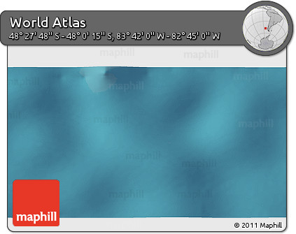 Satellite 3D Map of the Area around 48° 14' 2" S, 83° 13' 29" W
