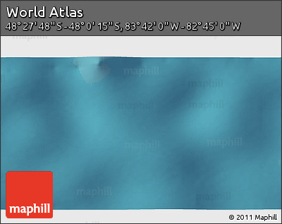 Satellite 3D Map of the Area around 48° 14' 2" S, 83° 13' 29" W
