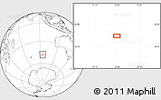 Blank Location Map of the area around 48° 14' 2" S, 94° 25' 30" E