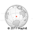 Outline Map of the Area around 48° 14' 2" S, 95° 16' 30" E, rectangular outline