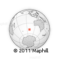 Outline Map of the Area around 48° 14' 2" S, 99° 31' 30" E, rectangular outline