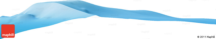 Shaded Relief Horizon Map of the Area around 48° 38' 36" S, 164° 58' 29" E