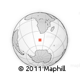 Outline Map of the Area around 48° 38' 36" S, 17° 55' 29" E, rectangular outline