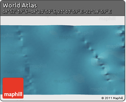 Satellite 3D Map of the Area around 48° 38' 36" S, 22° 10' 29" E