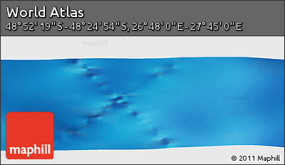 Physical Panoramic Map of the Area around 48° 38' 36" S, 27° 16' 29" E