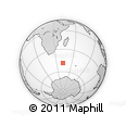 Outline Map of the Area around 48° 38' 36" S, 42° 34' 30" E, rectangular outline