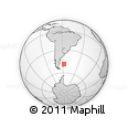 Outline Map of the Area around 48° 38' 36" S, 57° 43' 30" W, rectangular outline