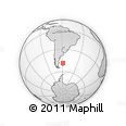 Outline Map of the Area around 48° 38' 36" S, 58° 34' 30" W, rectangular outline