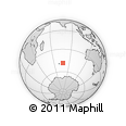 Outline Map of the Area around 48° 38' 36" S, 77° 25' 30" E, rectangular outline