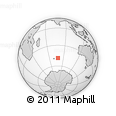 Outline Map of the Area around 48° 38' 36" S, 78° 16' 30" E, rectangular outline