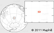 Blank Location Map of the area around 48° 38' 36" S, 79° 7' 30" E