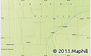 Physical Map of the area around 49° 19' 21" N, 101° 4' 29" W