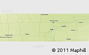 Physical Panoramic Map of the area around 49° 19' 21" N, 101° 4' 29" W