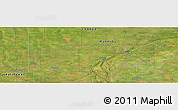 Satellite Panoramic Map of the area around 49° 19' 21" N, 101° 4' 29" W
