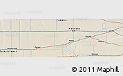 Shaded Relief Panoramic Map of the area around 49° 19' 21" N, 101° 4' 29" W