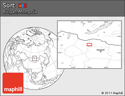 Blank Location Map of Sört