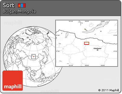 Blank Location Map of Sört