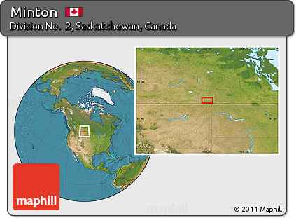 Satellite Location Map of Minton
