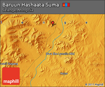 Political Map of Baruun Hashaata Suma