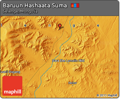 Political Map of Baruun Hashaata Suma