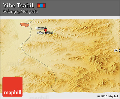 Physical Panoramic Map of Yihe Tsahil