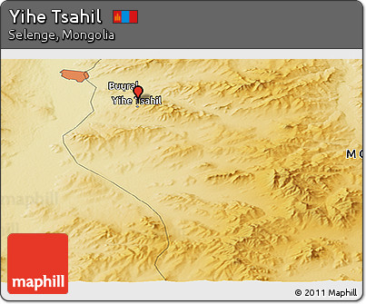 Physical Panoramic Map of Yihe Tsahil