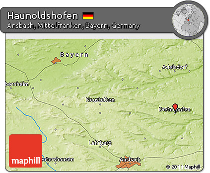 Physical 3D Map of Haunoldshofen
