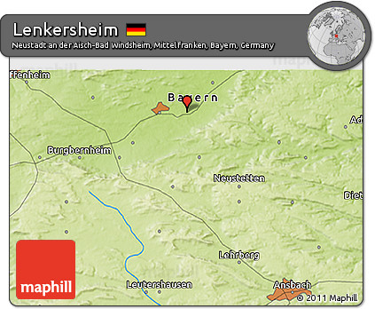Physical 3D Map of Lenkersheim