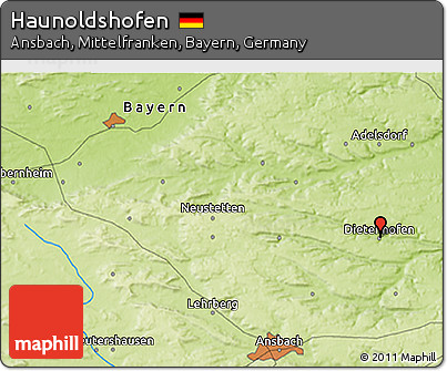 Physical 3D Map of Haunoldshofen