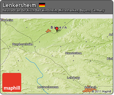Physical 3D Map of Lenkersheim