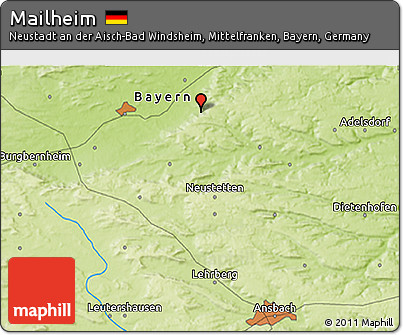 Physical 3D Map of Mailheim