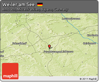 Physical 3D Map of Weiler Am See