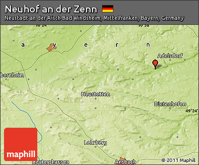 Physical Map of Neuhof An Der Zenn