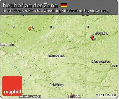 Physical Map of Neuhof An Der Zenn