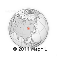 Outline Map of the Area around 49° 19' 21" N, 111° 25' 30" E, rectangular outline