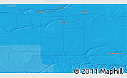 Political 3D Map of the area around 49° 19' 21" N, 111° 16' 30" W